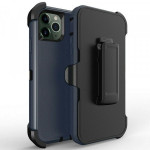 Premium Armor Heavy Duty Case with Clip for Apple iPhone 14 Pro Max 6.7 (Blue/Blue)